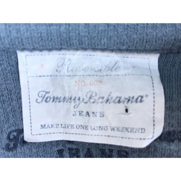 Tommy Bahama Blue 1/4 Zip Sweater Reversible Mens Sz XL - Picture 6 of 7